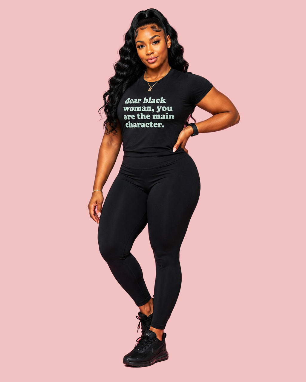 Dear Black Woman You're the Main Character Short Sleeve T-shirt