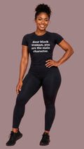 Dear Black Woman You're the Main Character Short Sleeve T-shirt