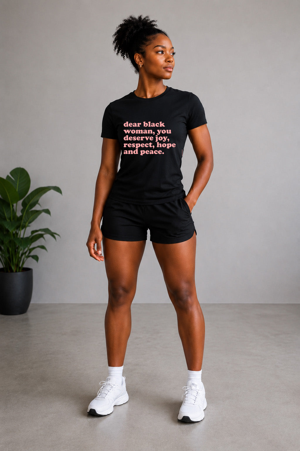 Dear Black Woman You Deserve Joy Short Sleeve T-shirt