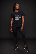Dear Black Woman Short Sleeve Black Tshirt